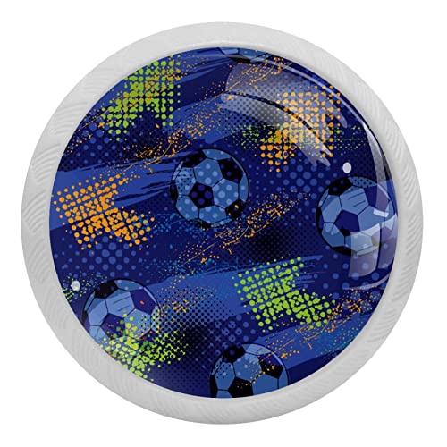 Boutons de tiroir fluorescents phosphorescents en verre flèche x4 - 2