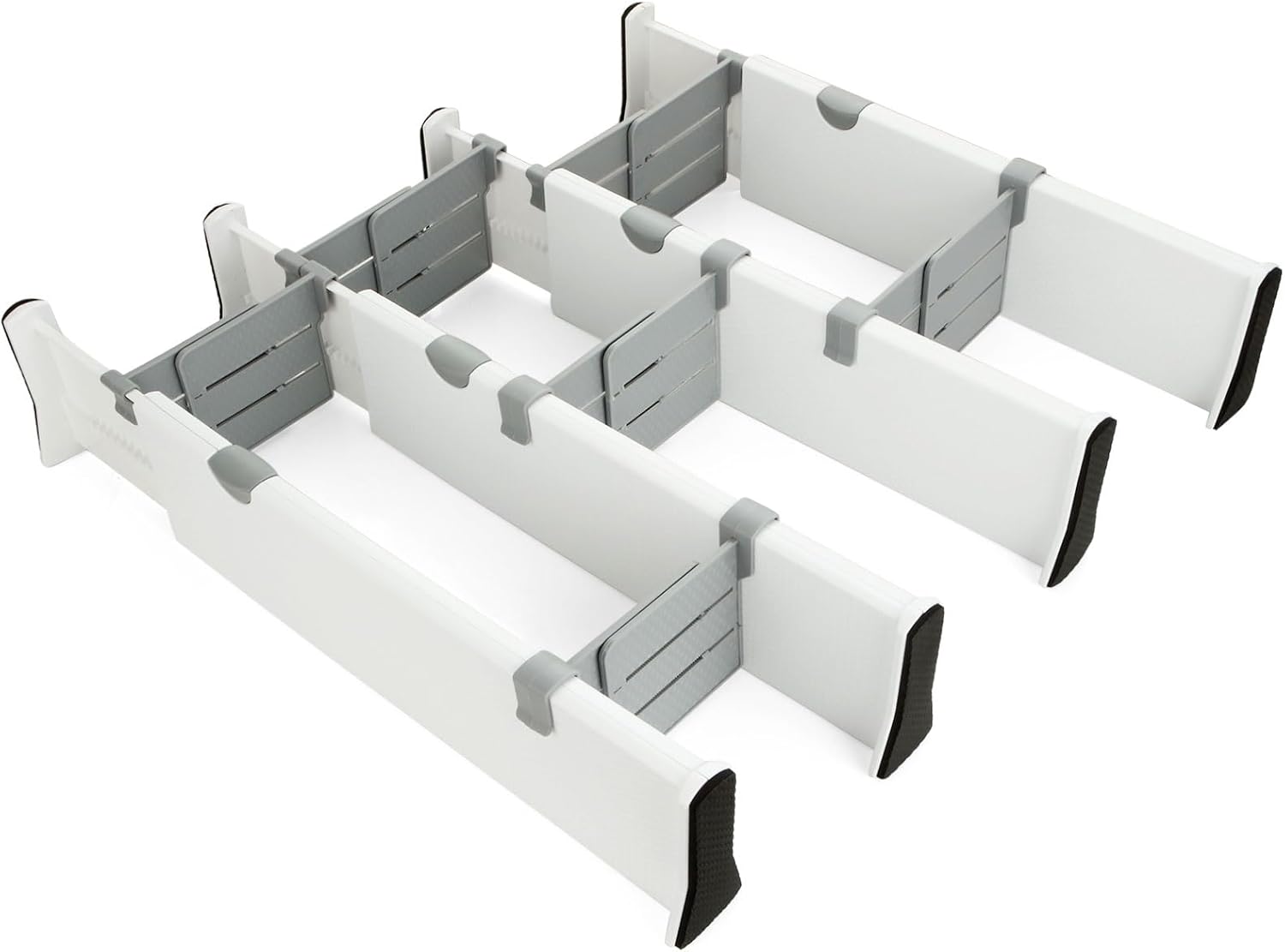 SENENQU Adjustable Drawer Dividers, 3754cm Expandable Drawer Organiser