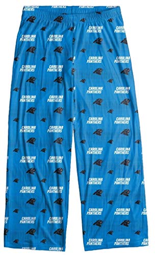 FOCO Carolina Panthers Men's Scatter Pattern Pajama Lounge Multi Color Pants