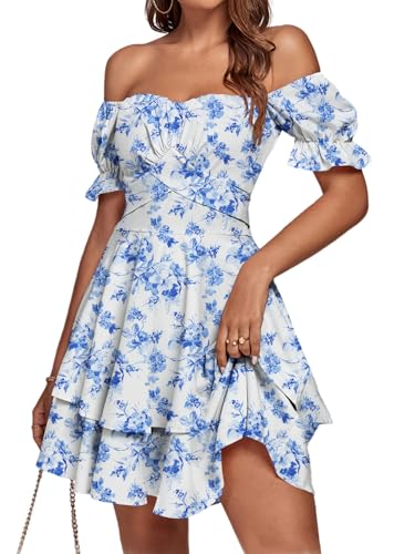 Image of LYANER Women's Off Shoulder Casual Dress