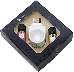 Kit Presente Aromatizador Elétrico Original mais 2 Essências Via Aroma - Flor de Cerejeira e Vanilla