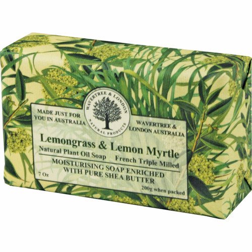 Australian Soapworks Wavertree & London 200g Soap Set of 4 - Lemon Myrtle & Lemongrass