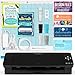 Silhouette Cameo Black 12in Vinyl Cutter Bundle with Roll Feeder, 38 Premium 651 Vinyl Sheets, T-Shirt HTV, Sketch Pen Set, Silhouette Software, Tools, Guides, Classes, Deisgns, and More
