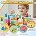 Imagen de RunHero 58 bloques de madera de apilamiento Montessori Toys 2 3 4 5 6 años Old Preschool Education Sensory Toys Building Blocks Games Kids 3 4 5 6 Year Old Boys & Girls Birthday Gifts