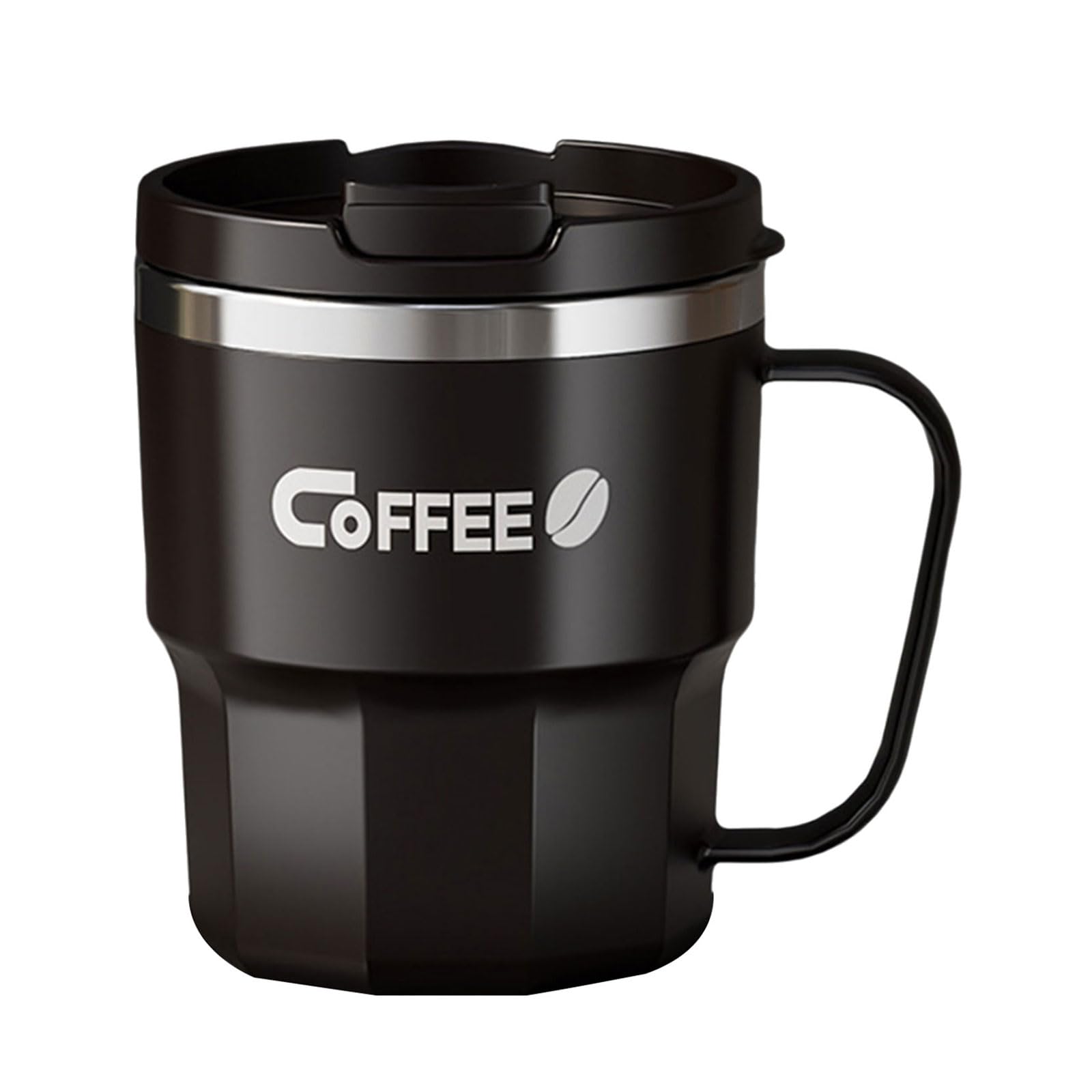 Xinsheinelry 304 Stainless Steel Insulated Mugs Elegant Stainless Steel Mugs Drinking Cup for Enjoy Beverages Spill Proof