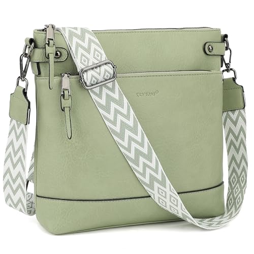 TANTOMI Umhängetasche Damen Handtasche Damen Mittelgroß Schultertasche Tasche Damen PU Leder Mittelgroß mit 6 Kartenfächern