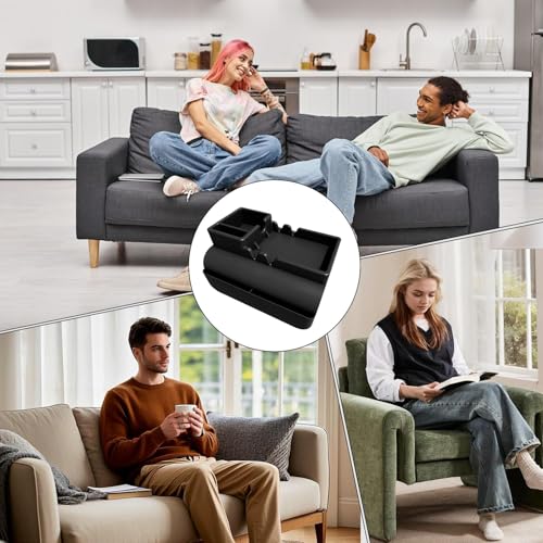 Bandeja de sofá para brazo de sillón con soporte para teléfono y vasos largos 5
