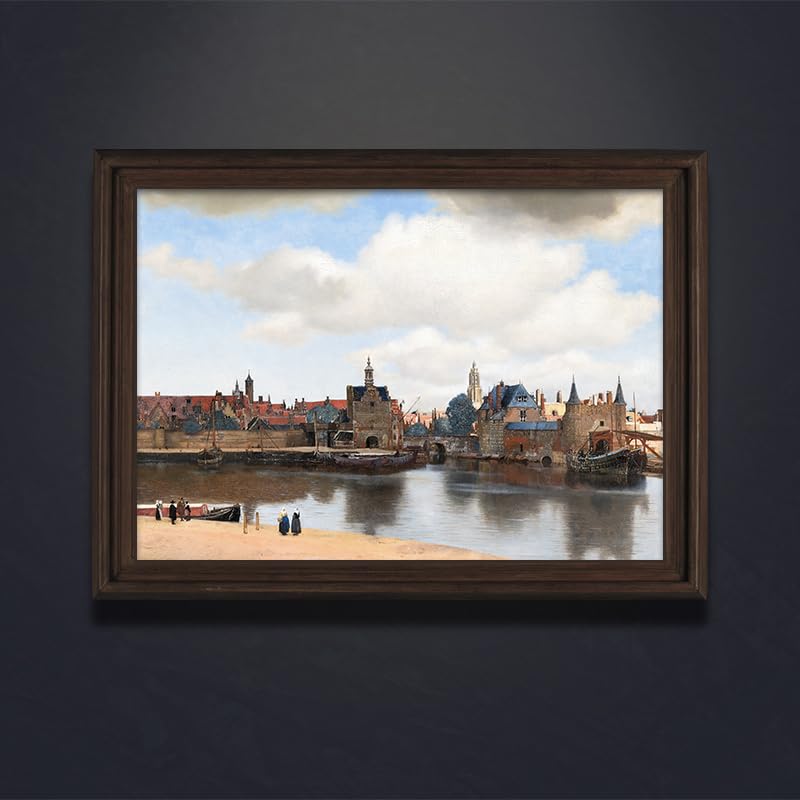 Amazon.co.jp: ROSSOGRAFICO フェルメール ポスター デルフトの眺望