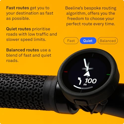 Beeline Bike GPS Computer - Velo 2 | Wireless Global Navigation Map | Weatherproof & 11+ Hours Battery Life | USB Charging | Sat Nav for Cycling with a Strap Mount Included | Glove Friendly - 6