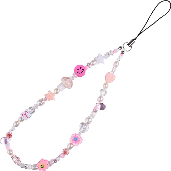 Beaded Phone Charm Strap Phone Lanyard Wrist Strap Phone