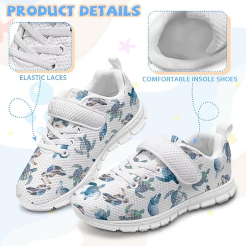 Yzaoxia Unisex Kids Sneakers Hook and Loop Boys Girls Walking Shoes4
