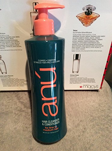 Anu Hair Cleanser & Conditioner For Fine To Medium Hair 16oz