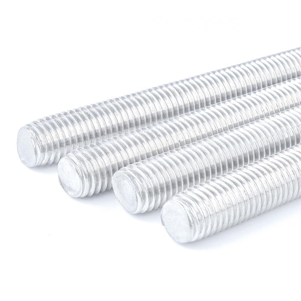 M6 M8 M10 M12 M14 M16 Varillas roscadas de aluminio 6061 Pernos roscados métricos (10,M12 x 200 mm)