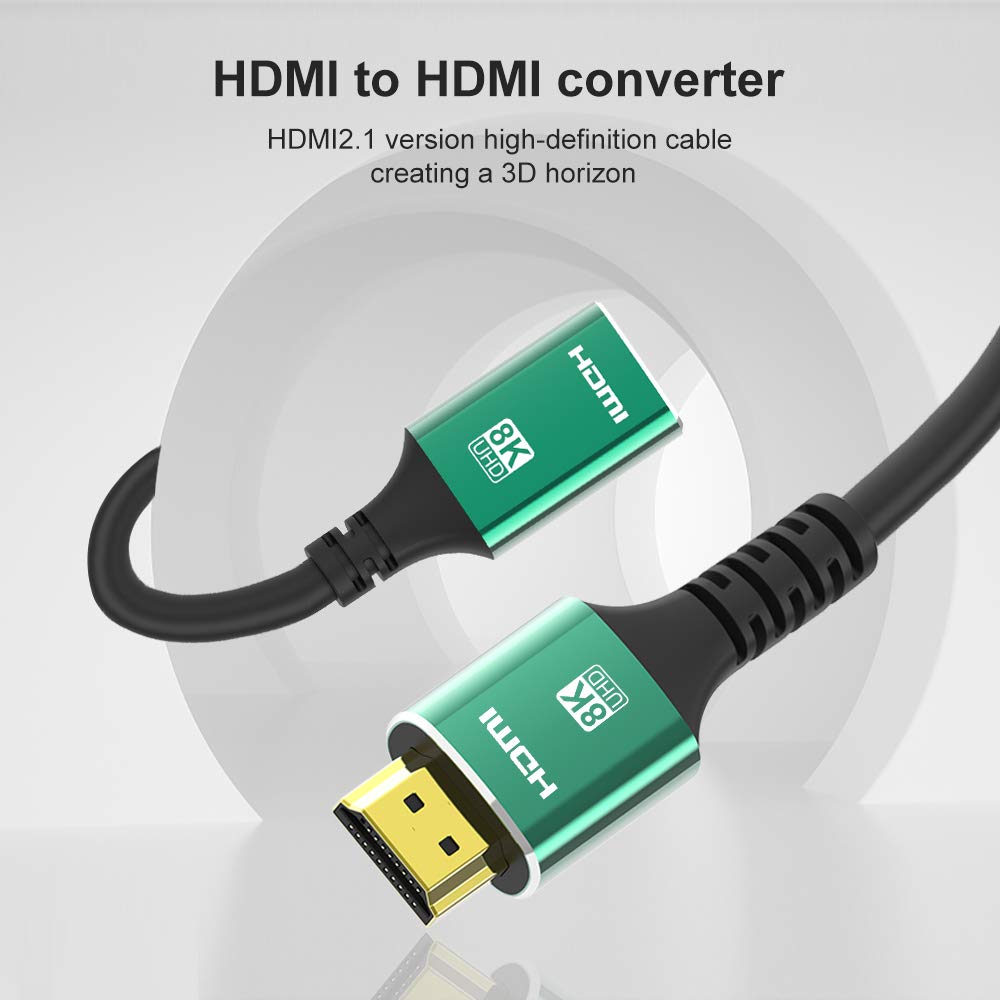 Prolunga HDMI 2.1 Cavo Hdmi Maschio Femmina 8K 0.6 FT Compatibile con TV Stick Prolunga HDMI 2.1 Cavo Hdmi Maschio Femmina 8K 0.6 FT Compatibile con TV Stick