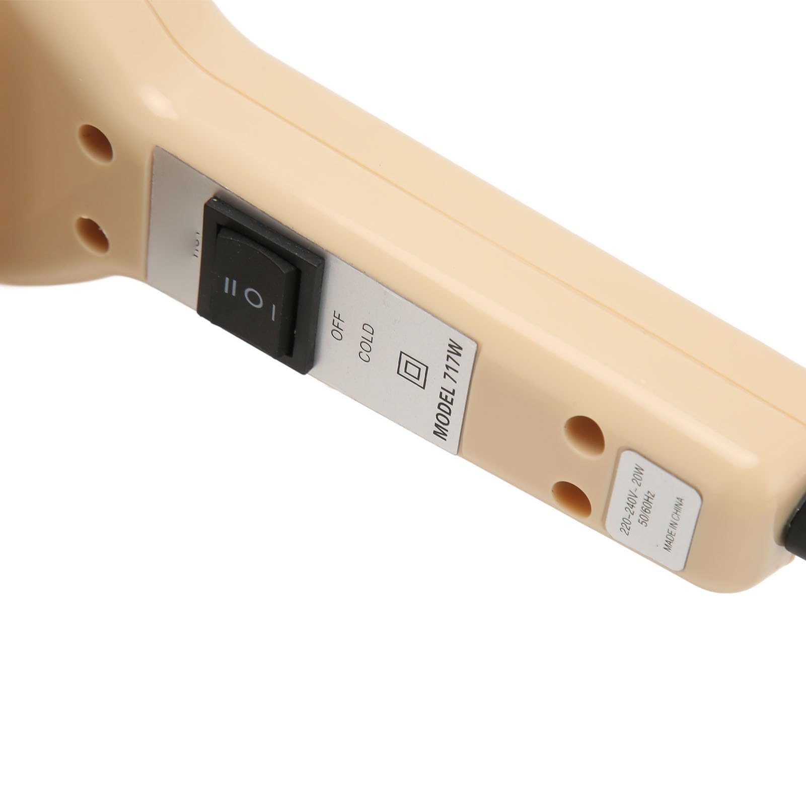 Fockety Massaggiatore Elettrico Portatile del Corpo, rilassamento Muscolare alleviare la Fatica Ferro a Forma di Caldo comprimere Corpo Collo Massaggio Profondo con 3 Teste di Massaggio