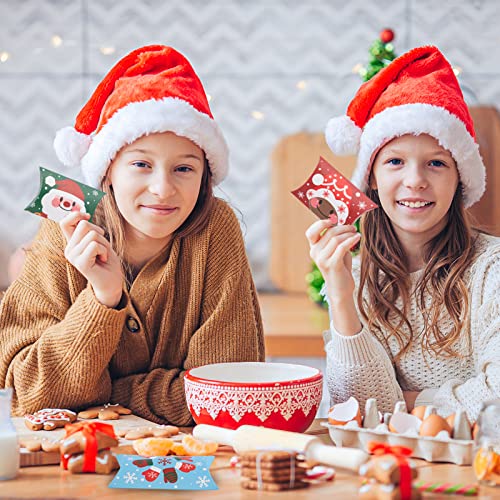 Boite Cadeau Noel (12 x 7.5 cm), 20pcs Boite Papier Kraft Thème de Noel Boîtes à Bonbons avec Autocollants pour Cadeaux de Noel et Décoration de Fête de Noel - Image 7