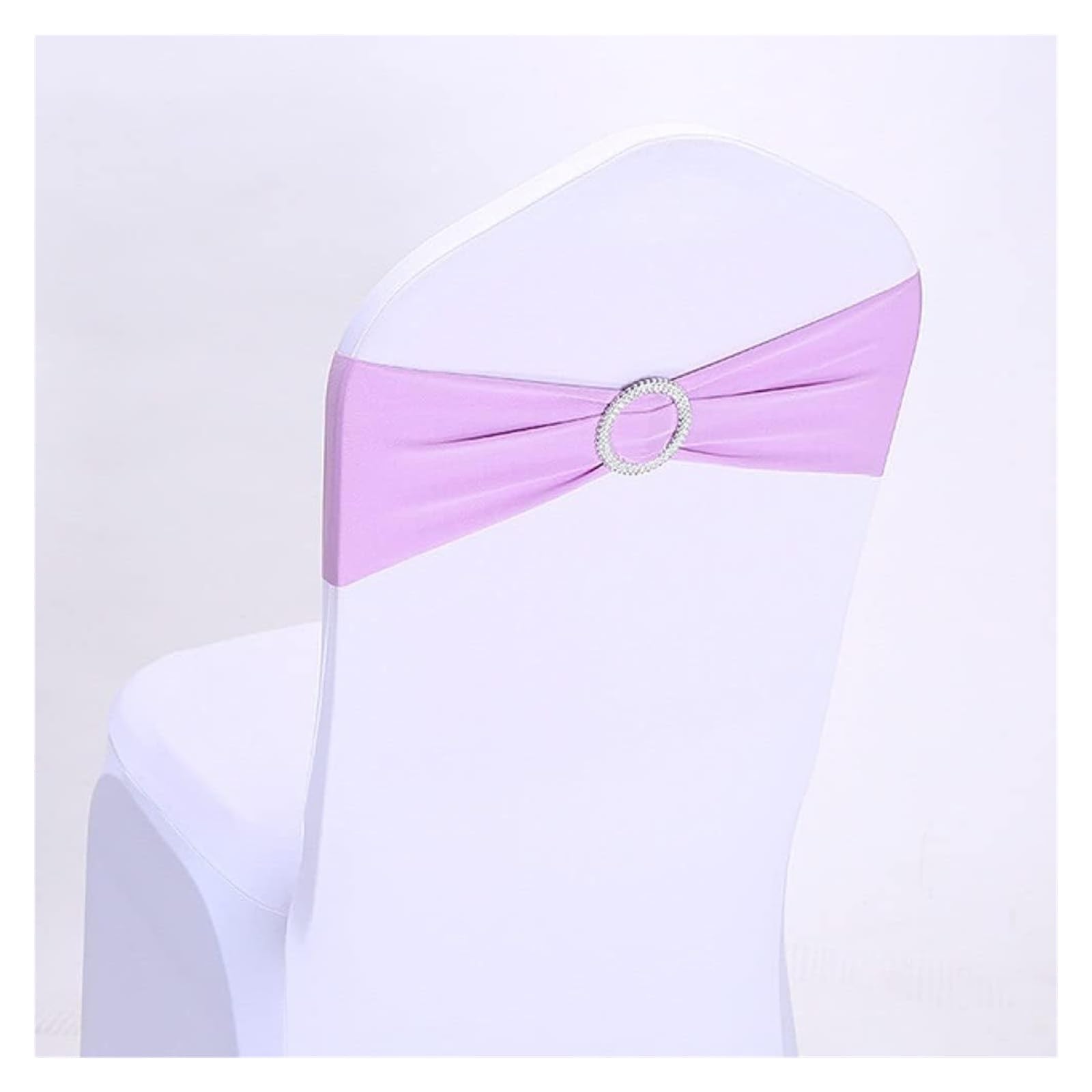chair sashes,10/50pcs Stretch Spandex Chair Sashes Covers Bow Bands With Buckle For Wedding Party Banquet Hotel Office Meeting Decorations,red,50pcs (Color : Blu, Size 10 pcs)(Lavender,50pcs)