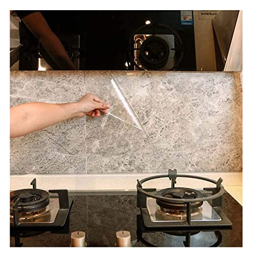 Film anti-huile cuisine transparent autocollant 152x200cm pour dosseret