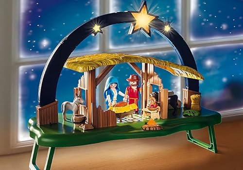 Miniatura 2 de Outletdelocio Belen Navidad Figuras Infantil Con Luz. 41 Piezas