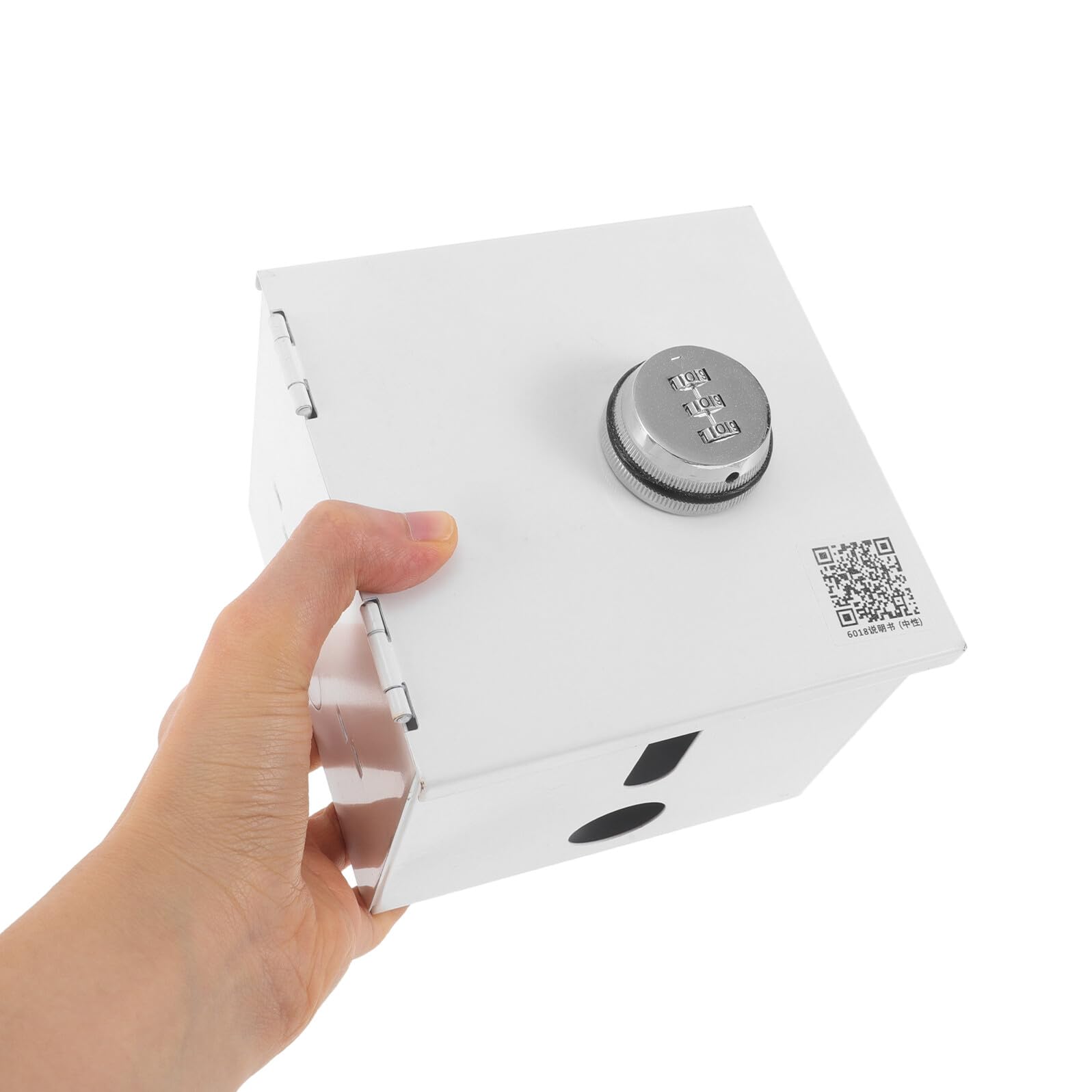Boîtier Antivol pour Prise Électrique Mural à 1 Poste Cache-Prise Étanche en Acier Inoxydable Protection Renforcée Intempéries Sécurité par Serrure à Combinaison Usage