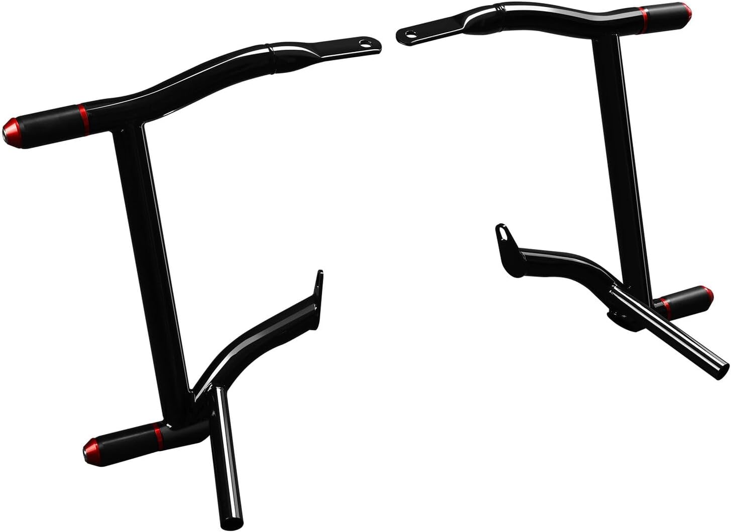 TCMT Highway Engine Crash Bar & Saddlebags Rails Fit For Harley Electra Glide Ultra Classic Ultra Limited Road King Road Glide 2009-2024 Black & Gold
