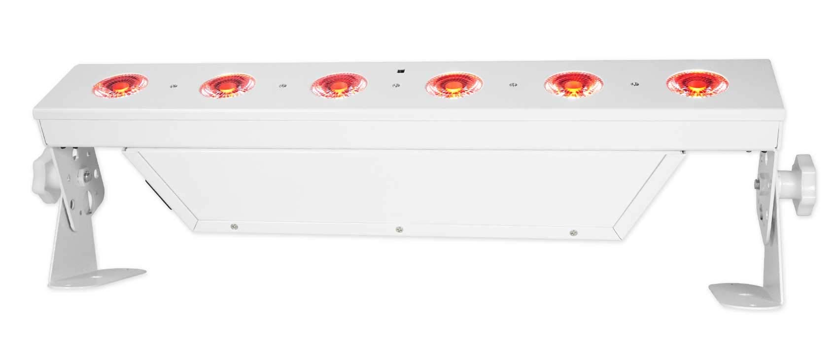 Rockville Best Strip 60 White Battery Powered DJ Light Bar Wireless DMX+RGBWA+UV