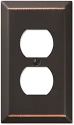 Espelho de tomada AMERELLE Century 163DDB, aço tradicional, bronze envelhecido