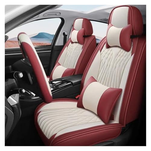 Housse de siège auto universelle en rouge et noir premium pour Duster et Kadjar