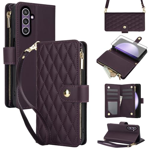 Coque Samsung S23 FE 5G zippée : protégez l'écran et rangez vos cartes sans encombre
