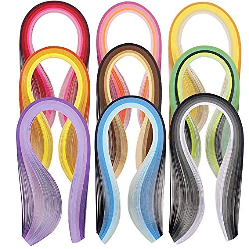 Bandes de papier pour quilling 3/5/7/10 mm de largeur. 39cmx3mm Cover