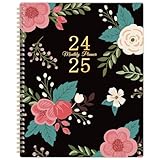 2024-2025 Monthly Planner/Calendar - 2 Year Monthly Planner from Jan. 2024 - Dec. 2025, 9' x 11', Monthly Planner 2024-2025 with Monthly Tabs, Double-Size Pocket, Twin-Wire Binding, Perfect Organizer