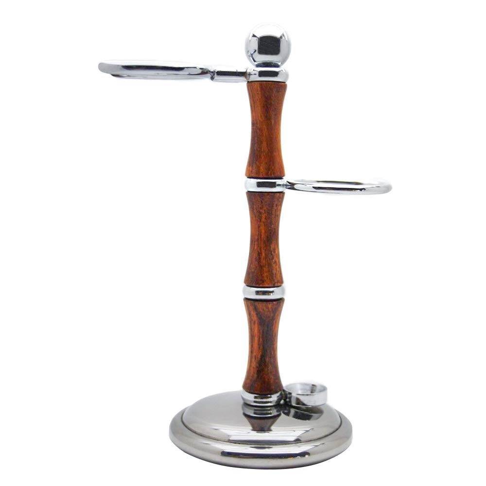 Ensemble De Rasage En Bois Haryali London - Rasoir 5 Lames, Bol, Pied, Brosse - Modèle 2020