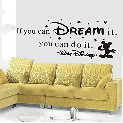 Shellstyle Inspirational Wall Decals Quotes (If You Can Dream It, You Can Do It.) #TOP6