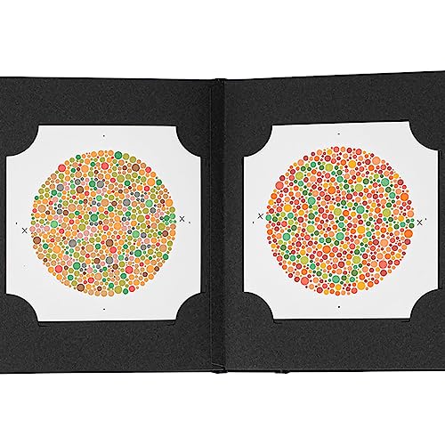 Libro de prueba de visión en color con 38 paneles - Tabla de prueba de visión para optometría Evaluación de deficiencia de visión en color