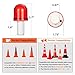 4-Pack LED Traffic Cone Lights - Emergency Flashing Warning Light for Collapsible Cones, 360-Degree LED Barricade Lights for Traffic Safety and Emergencies