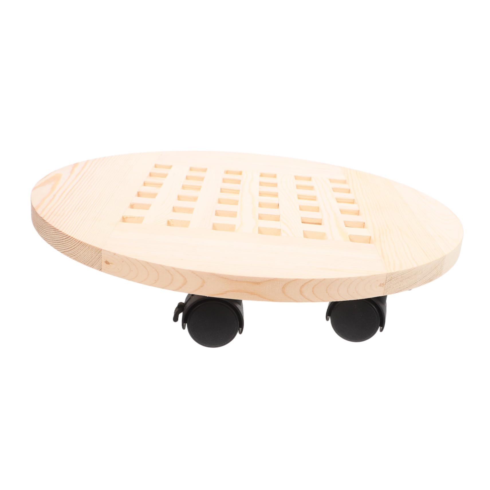 Support de plantes mobile design en bois de qualité supérieure avec roues