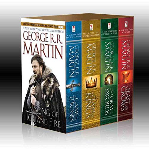 George R. R. Martin's A Game of Thrones 4-Book Boxed Set: A Game of Thrones, A Clash of Kings, A Storm of Swords, and A Feast for Crows (A Song of Ice and Fire)