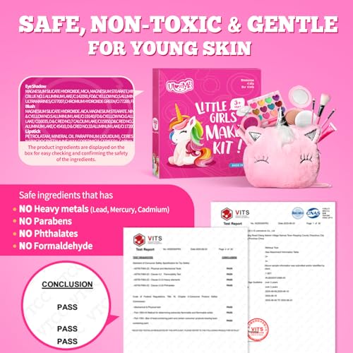 Save 30% on ULOVEME Kids Real Makeup Kit with Fluffy Purse - Image 4