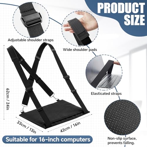 Soporte portátil para laptop negro Tellegloww ajustable miniatura 3