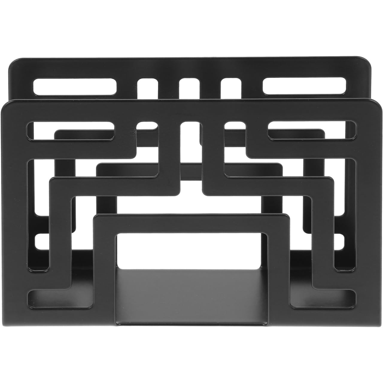 HOMSFOU Serviettenhalter Aus Metall Moderner Napkin Storage Rack Für Küche Und Tisch Stehender Organizer Für Haushalt Restaurant Bar Kompakte Größe 4.72X3.35X1.18In