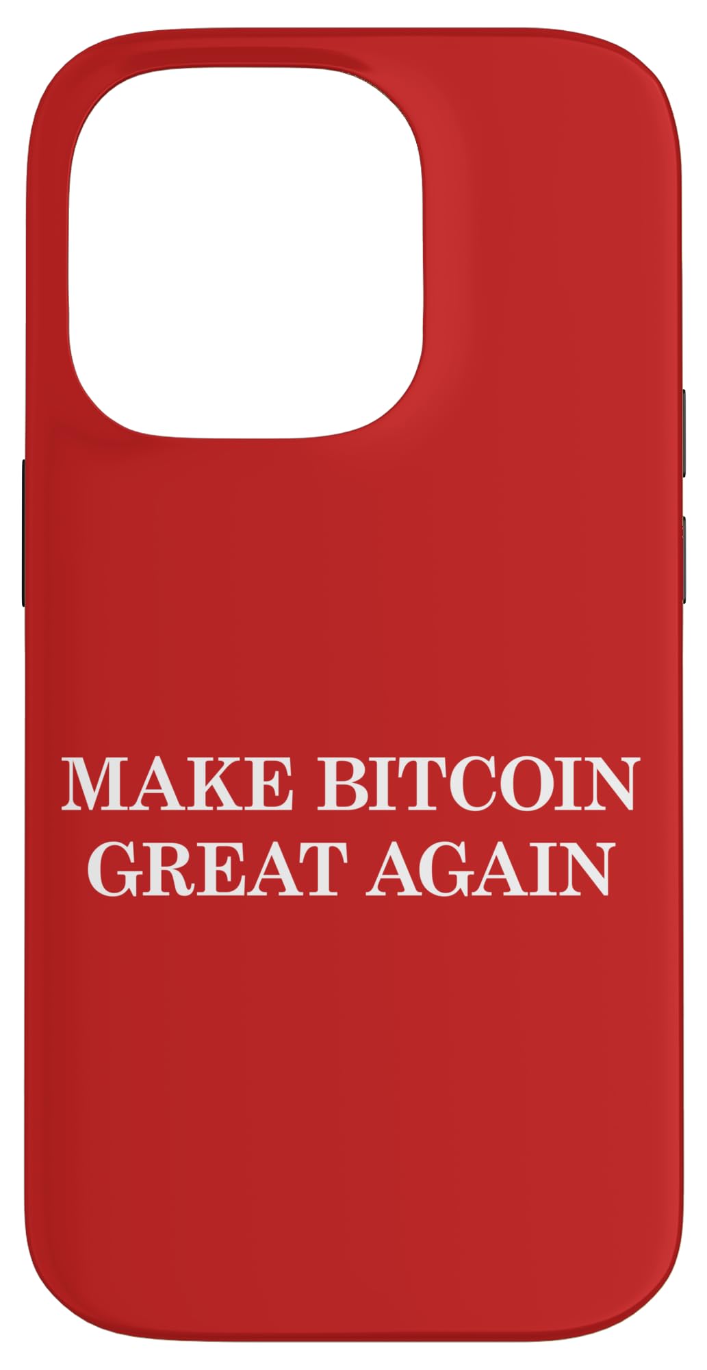 Amazon.com: iPhone 14 Pro Make Bitcoin Great Again Funny BTC Crypto Quote  Red Case : Cell Phones & Accessories