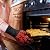 FITFIV BBQ Gloves, Oven Gloves, 1472°F Extreme Heat Resistant Barbecue Gloves, Silicone Non-Slip Oven Mitts, Kitchen for Cooking, Grilling, and Baking