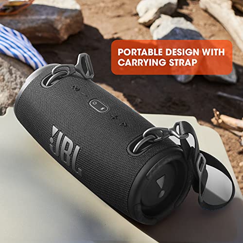 Image of JBL Xtreme 3, Wireless Portable Bluetooth Speaker, Pro Sound with Powerful Bass Radiators, Built-in Powerbank, Partyboost, IP67 Water & Dustproof, AUX & Type C (Black, Without Mic)
