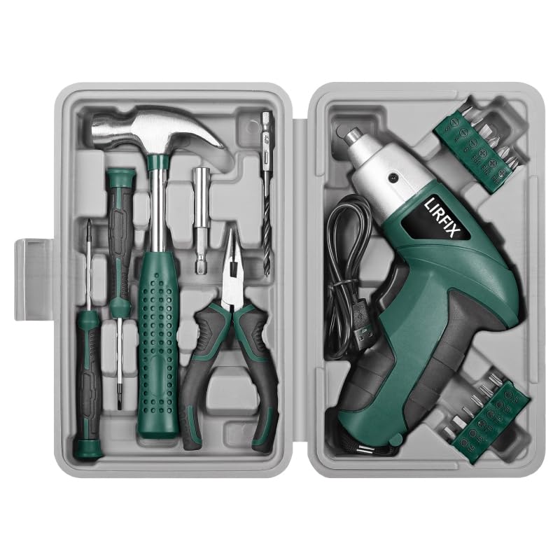 LIRFIX 20-Piece USB Rechargeable Screwdriver Kit -6