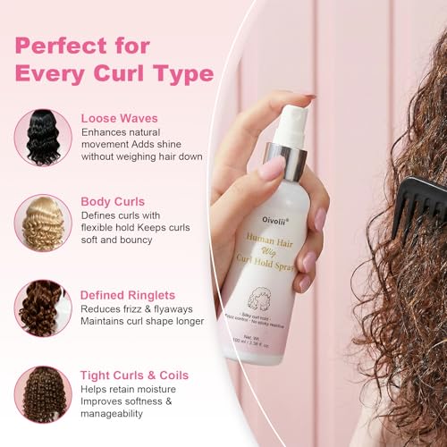 Spray para definir rizos en pelucas de cabello humano miniatura 6