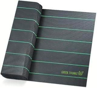 Weed Control Membrane (Folded 2mx10m), Weed Barrier Heavy Duty Weed Control and Ground Membrane Garden Liner Control Fabric Sheet, Landscape and Weed Control Fabric