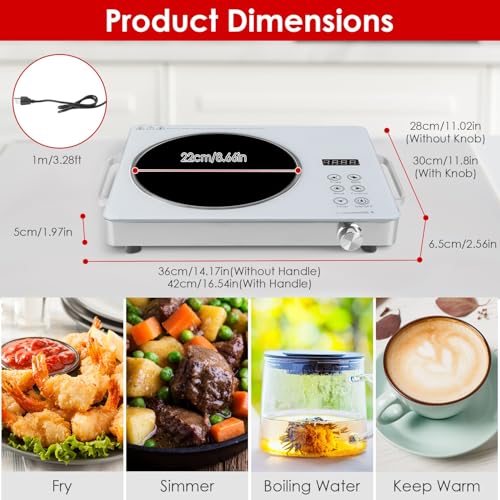 Image of Portable Electric Single Burner Cooktop,3500W Infrared Hot Plate