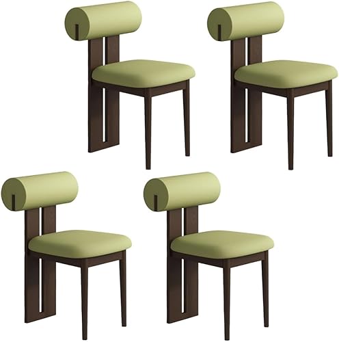 Miniatura 42 de YVYKFZD Juego de sillas de comedor de madera, sillas de cocina tapizadas, silla de comedor sin brazos, silla de sala de estar única, para oficinas,