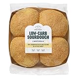 Robert Andrew Low Carb Sourdough White Rolls – 10.3g Carbs, 15.9g Protein, High Protein Low Calorie Rolls, Low Sugar Ketogenic Diet, Diabetic Food, 174 Calories – 4 x 60g