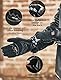 KEMIMOTO Motorrad Handschuhe, Motorradhandschuhe Herren mit Touchscreen, Knöchelschutz, Sommer Handschuhe für Mountainbike, Fahrrad, Motorcross, Roller, Wandern, Klettern Schwarz L